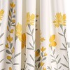 Lush Décor Aprile Light Filtering Window Curtain Yellow/Gray Set 52x84+2 - 3 of 4