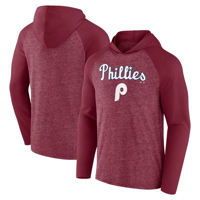 MLB Philadelphia Phillies Men&#39;s Lightweight Hooded Sweatshirt, 1 of 4