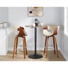 Sapphtopaz Round Dining Table Modern Bistro Adjustable Bar Table  Kitchen Table for Dining Room, Small Spaces - 4 of 4