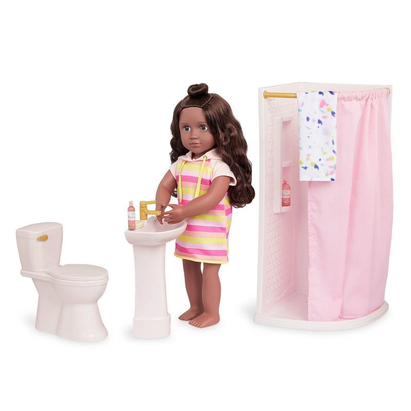 Our Generation Sweet Bathroom Accessory Set for 18&#34; Dolls, 4 of 13