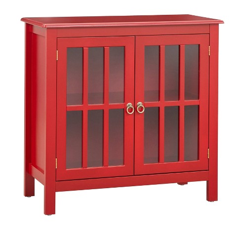 Target cheap red cabinet