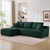 106" Modular Sectional Sofa, L-Shaped Boneless Cloud Couch with Deep Seat, Comfy Corduroy Upholstered Sleeper Sofa, Memory Foam, Left/Right-Facing - 2 of 4