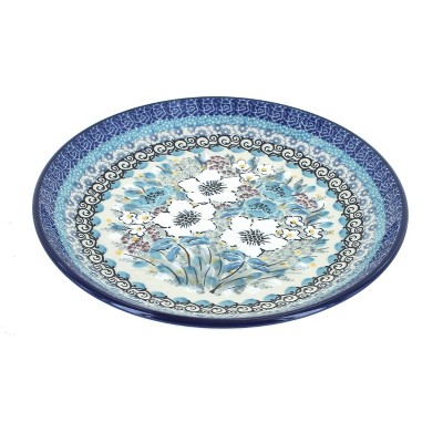 Blue Rose Polish Pottery Margot Dessert Plate