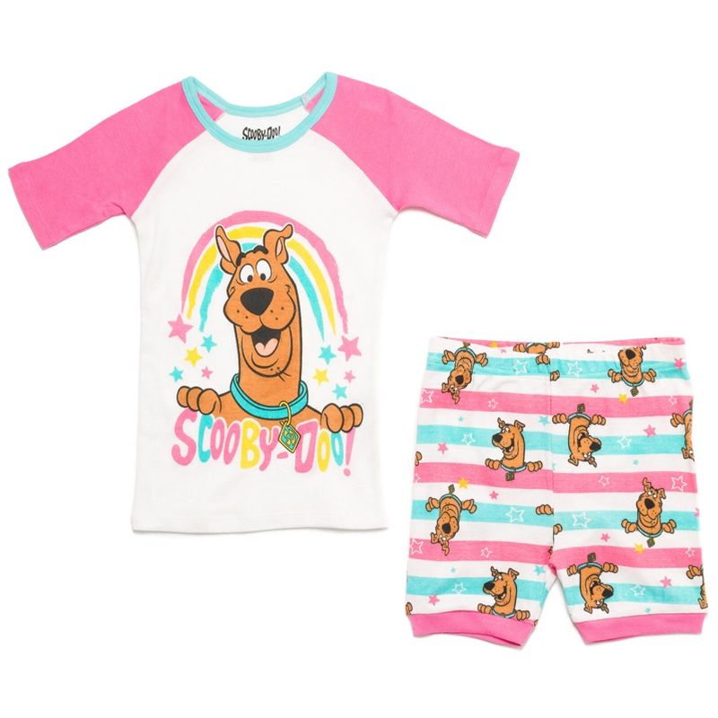 Scooby-Doo Scooby Doo Girls Pullover Pajama Shirt and Shorts Sleep Set Toddler , 1 of 7