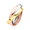 Ross-Simons Italian 14kt Tri-Colored Gold Rolling Ring - 3 of 4