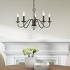 Livex Lighting Windsor 5 - Light Chandelier in  Black - 4 of 4