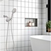 Cobbe 48-Setting High Pressure 3-Way Shower Head Combo, 4.7" Dual 2 in 1 Showerhead with Hose, Brushed Nickel - 4 of 4