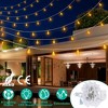 iMountek "32.8ft Globe String Lights, 100 LED Balls, IP44 Waterproof, 8 Lighting Modes for Garden & Patio" White - 3 of 4