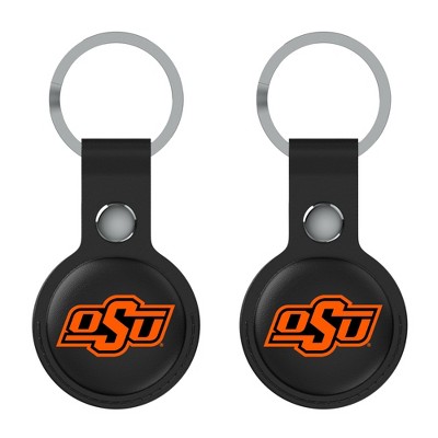 Keyscaper NCAA Big 12 Universities Insignia Black Airtag Holder 2-Pack