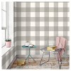 Buffalo Plaid Peel & Stick Wallpaper Black - Threshold™