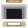 Itopfox Floating TV Stand, Wall Mounted Entertainment Center with Storage, Media Console for DVD Player, Space-Saving Under TV Shelf for Living Room - 2 of 4