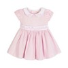 Hope & Henry Baby Organic Short Sleeve Seersucker Dress with Peter Pan Collar, Infant - 2 of 4