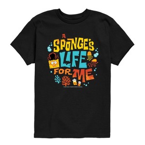 Boys' - Spongebob Squarepants - Spongebob: The Search For Squarepants Sponges Life For Me Short Sleeve Graphic T-Shirt - 1 of 4