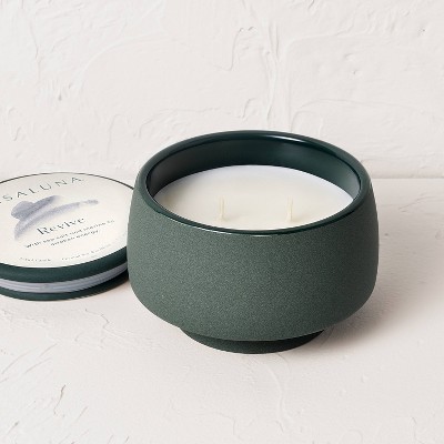 2-Wick Ceramic Jar Candle with Lid Revive 7.5oz - Casaluna™