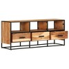 vidaXL TV Stand 43.3 in.x11.8 in.x17.7 in. Solid Wood Acacia - 3 of 4