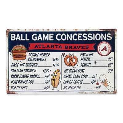 Mlb Atlanta Braves Tradition Wood Sign Panel : Target