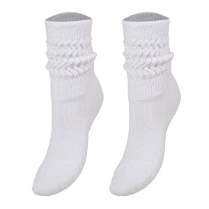 Kids Slouch Socks – 1 Pair Long Scrunchy Crew Socks Ages 3–5 - 1 of 4