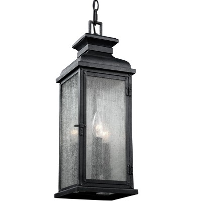 Generation Lighting Pediment 3 light Dark Weathered Zinc Outdoor Fixture OL11109DWZ