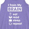 Girls' - Instant Message - I Train My Brain Graphic Sleeveless Aline Dress - 2 of 4