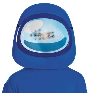 Among Us Blue Imposter Halloween Costume Mask - Blue - One Size Fits Most - 1 of 2
