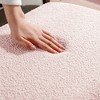 Kumasinova 39" Pink Faux Fur Storage Ottoman Bench,Modern Entryway Bench with Gold Legs,End of Bed Storage Bench for Bedroom & Living Room - 4 of 4