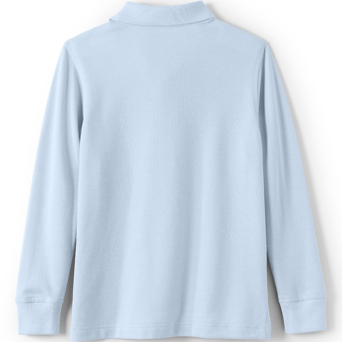 Lands' End School Uniform Kids Long Sleeve Mesh Polo Shirt - thumbnail 8