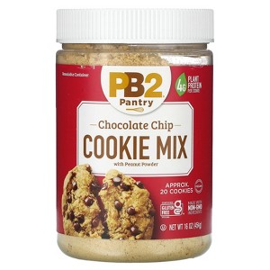 PB2 Foods Chocolate Chip Cookie Mix with Peanut Powder, 16 oz (454 g) - 1 of 2
