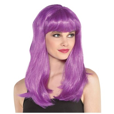 pink and purple wig