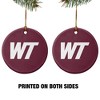 West Texas A&M Primary Logo Porcelain Holiday Christmas Tree Ornament - 2 of 4
