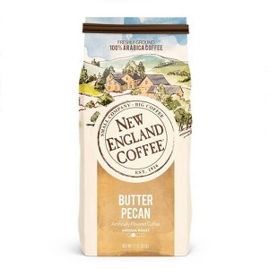New England Coffee Butter Pecan Flavored Medium Roast Ground Coffee - 11oz - 1 of 4