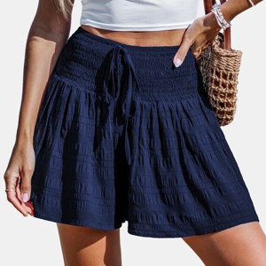 Women's Boho Fringe Smocked Cover Up Shorts - Cupshe - 1 of 4