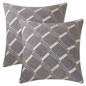 REGALWOVEN Geometric Modern Home Decorative Throw Pillow Covers for Sofa Bed Office 2 Pcs - 1 of 4
