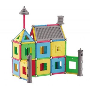 Mag Genius - 358 pieces of Colorful and Non-transparent Building Tile and Other Magnetic Materials - 1 of 4