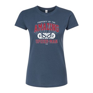 Women's - Marvel - Property Of Spider Man Juniors Fitted Graphic T-Shirt - 1 of 3