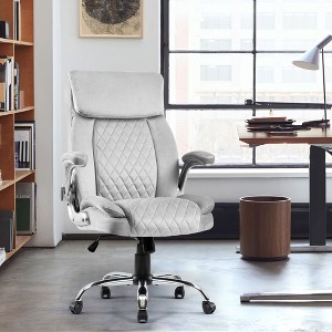 NicBex Office Chair with Adjustable Height Modern Rotatable Velvet Executive Desk Chair with 5 Wheels and Armrests for Office, Study, Bedroom - 1 of 4