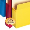 Smead File Pocket, Straight-Cut Tab, 3-1/2" Expansion, Letter Size, Assorted Colors, 5 per Pack (73892) - 3 of 4