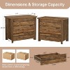 Tribesigns Wood Nightstand with 3 Drawers, Farmhouse Bedside Table with Storage for Bedroom and Small Spaces, Easy Assembly - 2 of 4