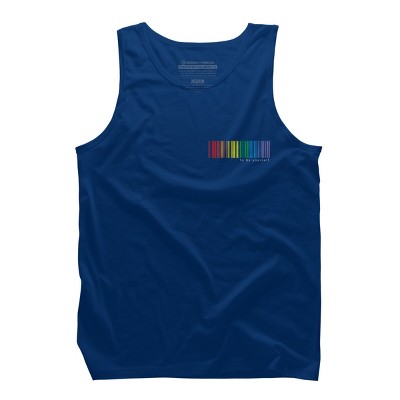Adult Design By Humans Pride Rainbow Barcode To Be Yourself By mikmom Tank Top