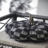 SEVOBAL Party Decorations and Accessories Fabric Pumpkin Decor Farmhouse-Inspired Accent for Halloween Fall Decoration, Black White, 7"*8.3"*6.7" - 3 of 4