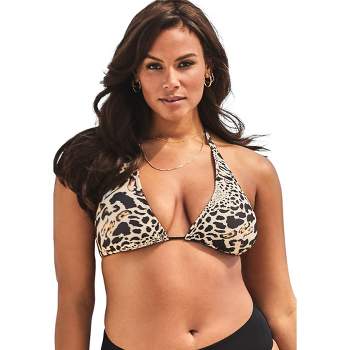 Swimsuits For All Women's Plus Size Fearless Bikini Top - 12, Black : Target