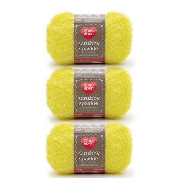 Red Heart Scrubby Sparkle Orange Yarn - 3 Pack Of 85g/3oz - Polyester - 4  Medium (worsted) - 174 Yards - Knitting/crochet : Target