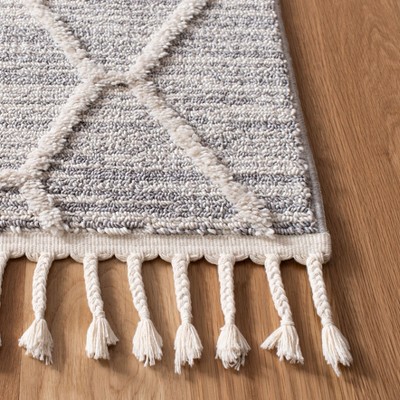Ivory Kenya Hand-Knotted Pure Wool Textured Area Rug