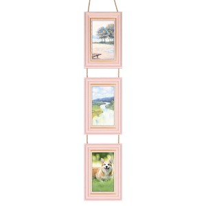 REGALWOVEN Hanging Collage Picture Frames Wall Decor Photo Rustic Frame with Rope - 1 of 4