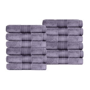 Luxury Cotton Heavyweight Solid Plush Towel Set by Blue Nile Mills - 1 of 4