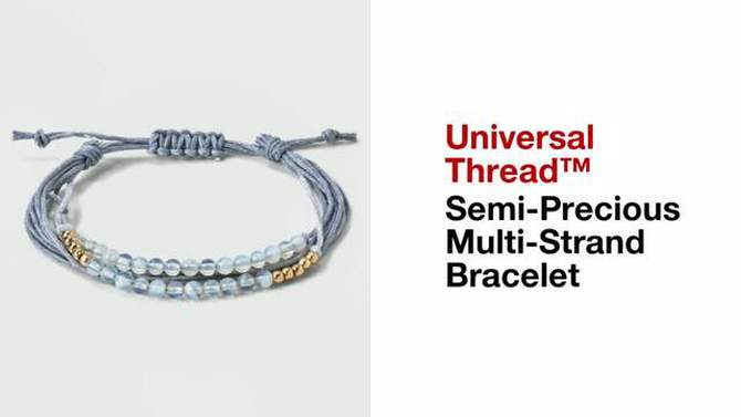 Semi-Precious Multi-Strand Bracelet - Universal Thread™, 2 of 6, play video