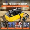 VEVOR 10,000PSI Air Hydraulic Pump, 0.61 Gal Reservoir, NPT 3/8 In Oil Outlet, NPT 1/4 In Inlet, Plastic Air Hydraulic Pump, Yellow - 3 of 4