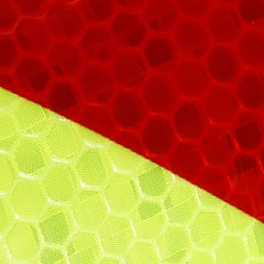 fluorescent yellow/red