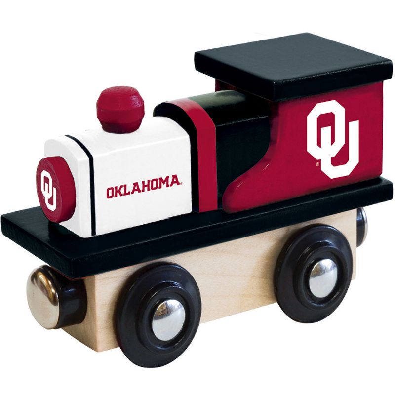 MasterPieces Officially Licensed NCAA Oklahoma Sooners Wooden Toy Train Engine For Kids, 2 of 4