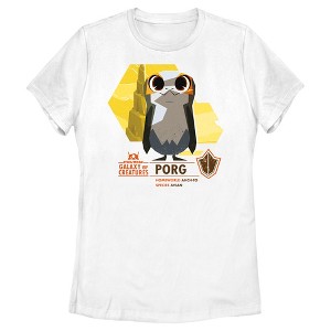 Women's Star Wars: Galaxy of Creatures The Porg T-Shirt - 1 of 4
