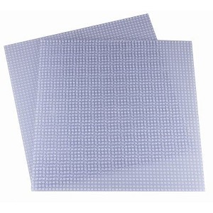 Strictly Briks Classic Baseplates, For Building Bricks, Bases for Tables, Mats, and More, Clear, 2 Pack, 16x16 Inches - 1 of 4